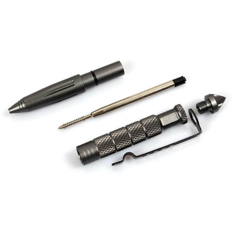 5in1-Tactical Pen Kugelschreiber, LED, Glasbrecher-13554